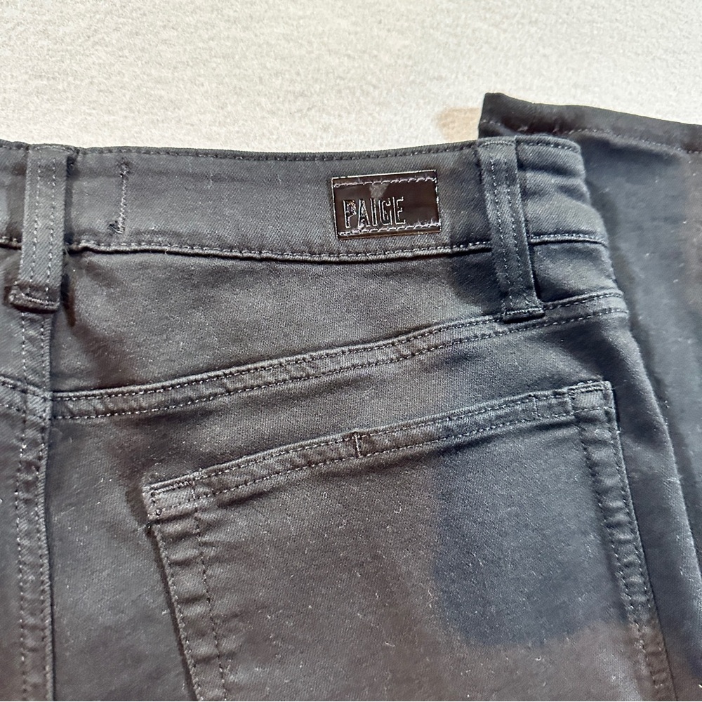 Paige Hoxton Ultra Skinny Jeans Women's 30 Velvet Onyx‎ Black Stretch Denim - Picture 14 of 16